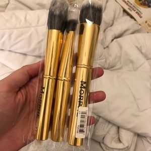 Morphe cosmetics Gold makeup brushes